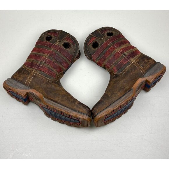 Durango Composite Toe Waterproof Western Work Boot DDB0366 Mens 13M Vintage Flag - Picture 14 of 16